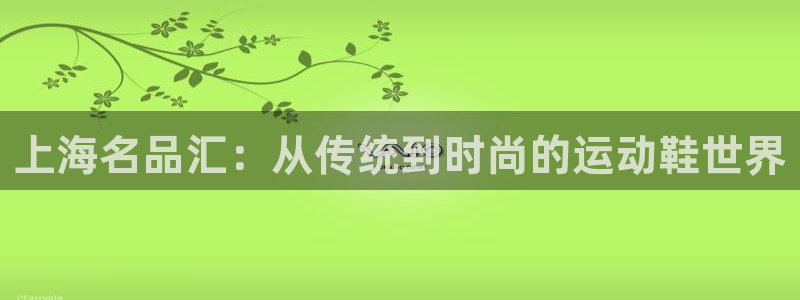 球王会体育：上海名品汇：从传统到时尚的运动鞋世界