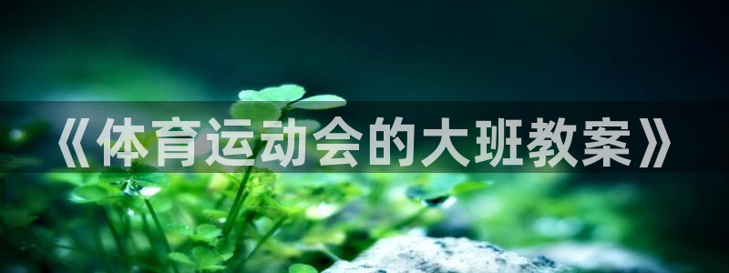 球王会体育：《体育运动会的大班教案》